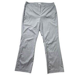 Halogen Taylor Fit Gray Trousers Dress Pants Women's 14W‎ Professional Pockets